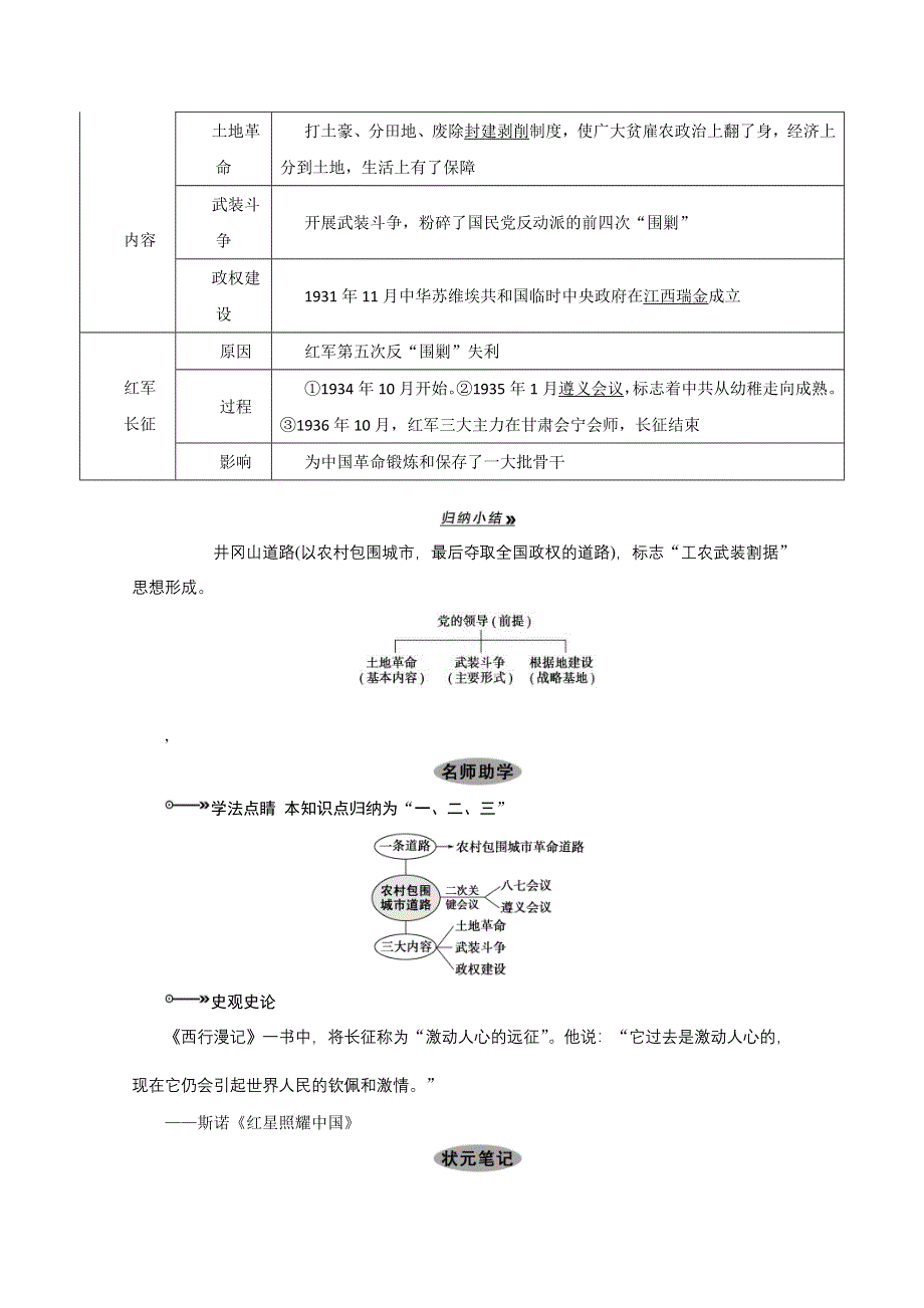 2013届高考历史一轮复习精品学案：第6课时新民主主义革命.doc_第3页