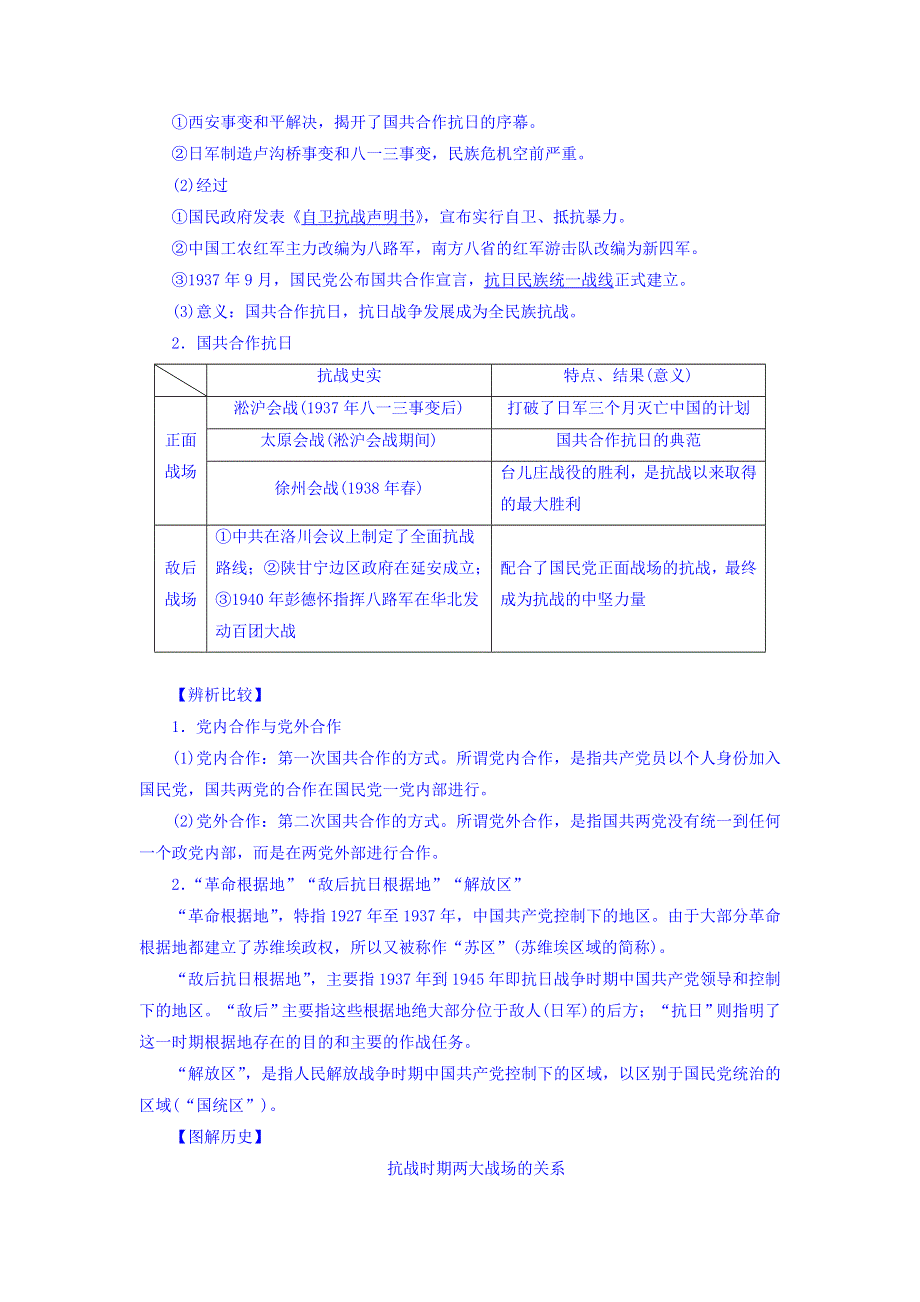 2018届高三人教版历史一轮复习讲义：专题二 近代中国维护国家主权的斗争与近代民主革命 第8讲新民主主义革命（二）（1937—1949年） WORD版含答案.doc_第2页