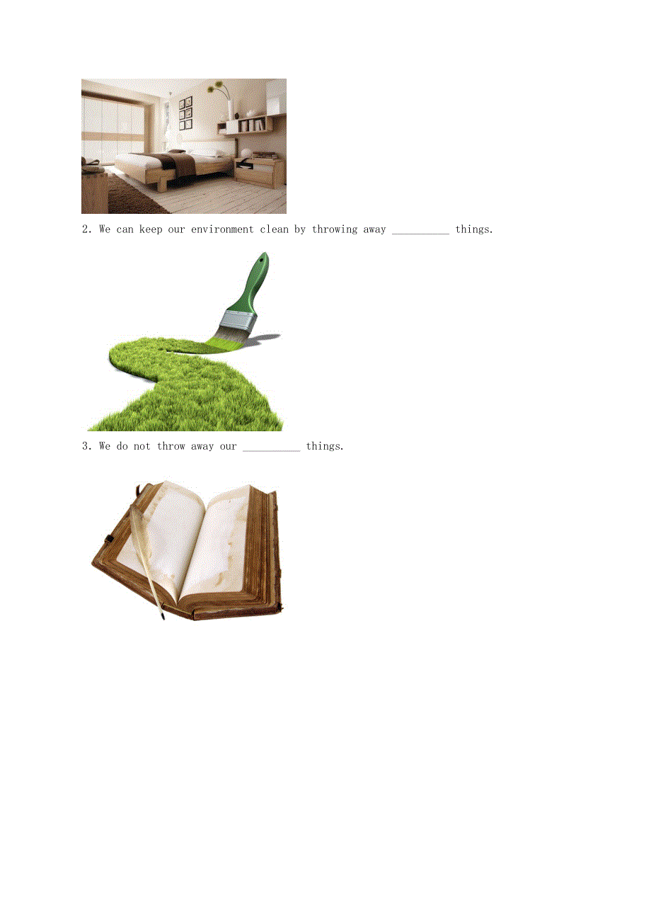 五年级英语下册 Unit 3 The environment and us Lesson 18同步学案（无答案） 清华大学版.docx_第2页