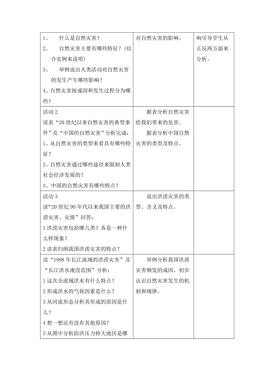 《名校推荐》河北省邢台一中高一地理湘教必修一 自然灾害对人类的危害 教案.doc_第2页