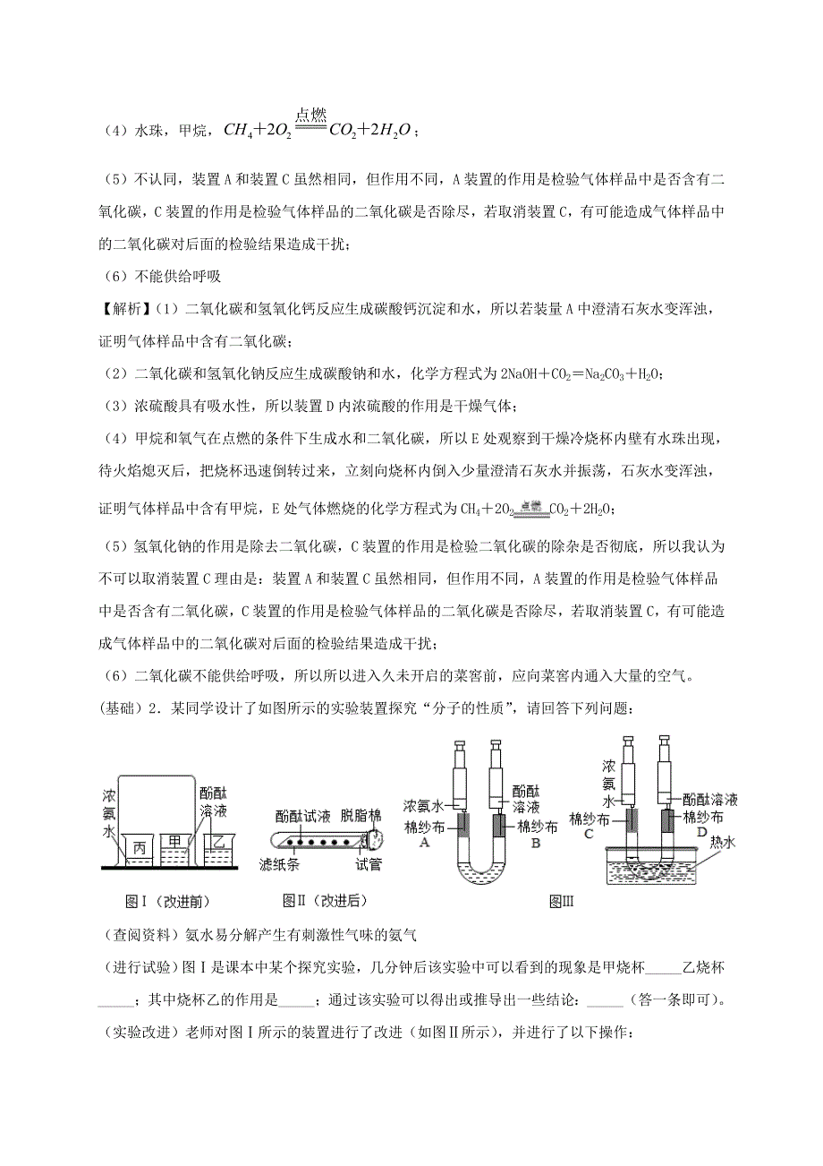 2020九年级化学上学期期末考点训练 探究题（含解析） 新人教版.doc_第2页