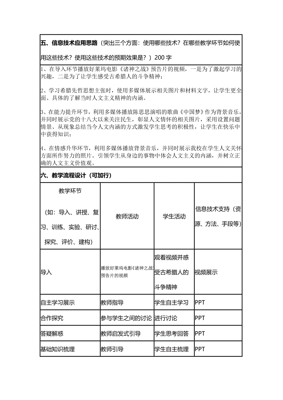 2015年山东教师全员远程研修优秀作业 高中历史岳麓版必修三教案 第11课 希腊先哲的精神觉醒3.doc_第2页