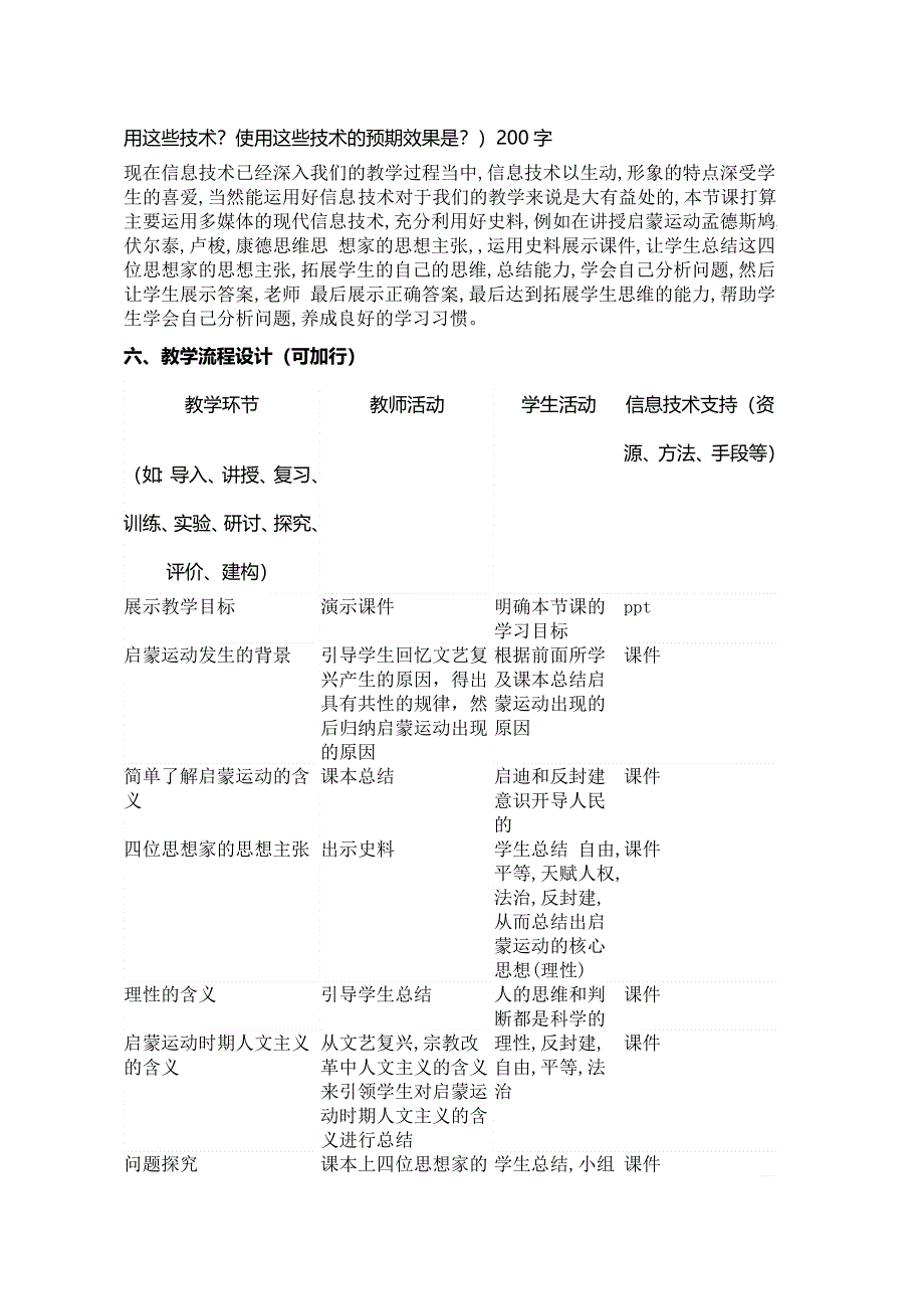 2015年山东教师全员远程研修优秀作业 高中历史岳麓版必修三教案 第14课 理性之光7.doc_第2页