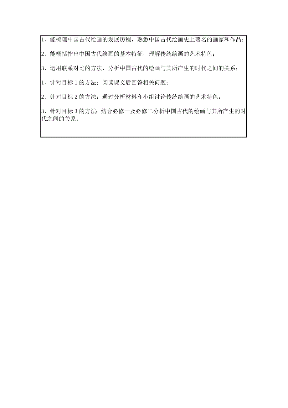 2015年山东教师全员远程研修优秀作业 高中历史岳麓版必修三教案 第8课 笔墨丹青.doc_第2页