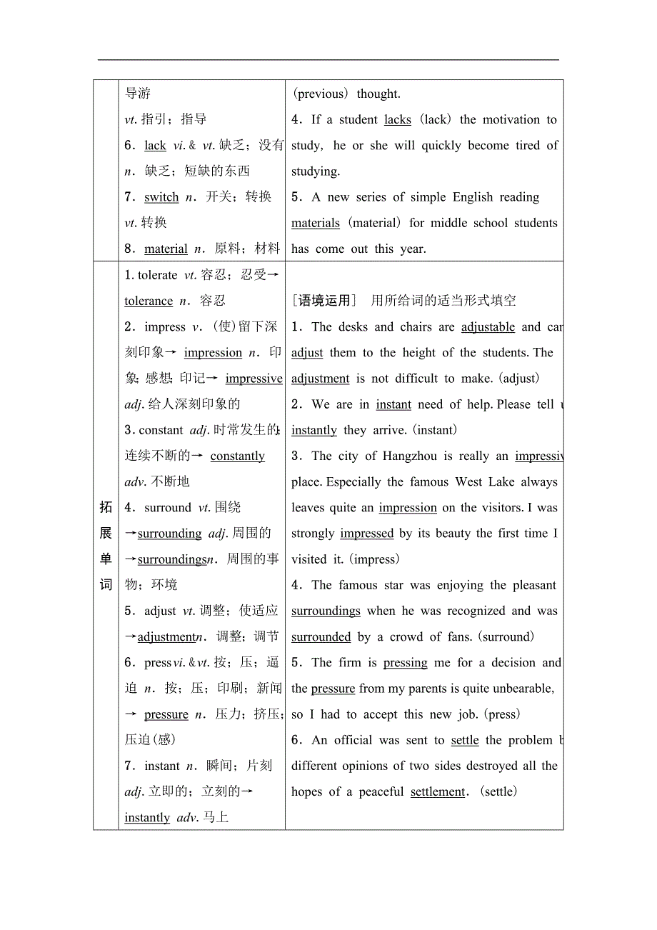 2020人教版高中英语课堂同步必修5学案 UNIT 3　LIFE IN THE FUTURE WORD版含答案.doc_第2页