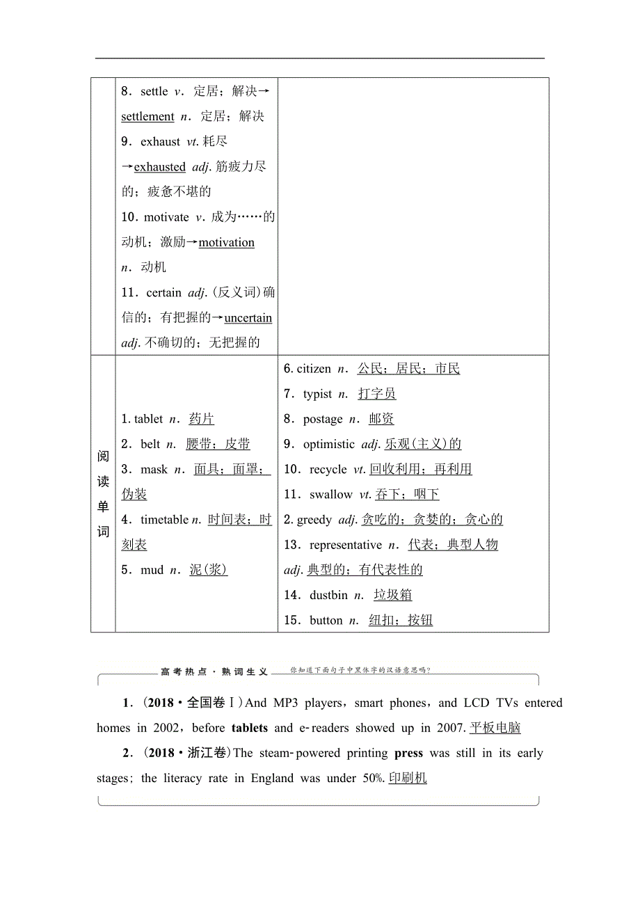 2020人教版高中英语课堂同步必修5学案 UNIT 3　LIFE IN THE FUTURE WORD版含答案.doc_第3页