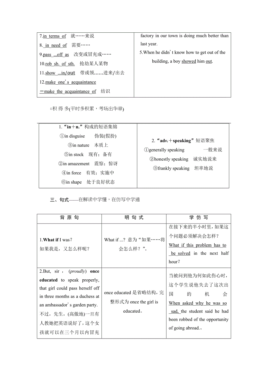 人教版2018届高三英语一轮复习教师用书：选修八 UNIT 4 PYGMALION WORD版含答案.doc_第3页