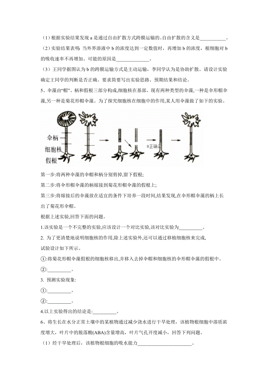2020届高考二轮生物二轮实验专题 第4节 开放性实验设计 WORD版含答案.doc_第3页