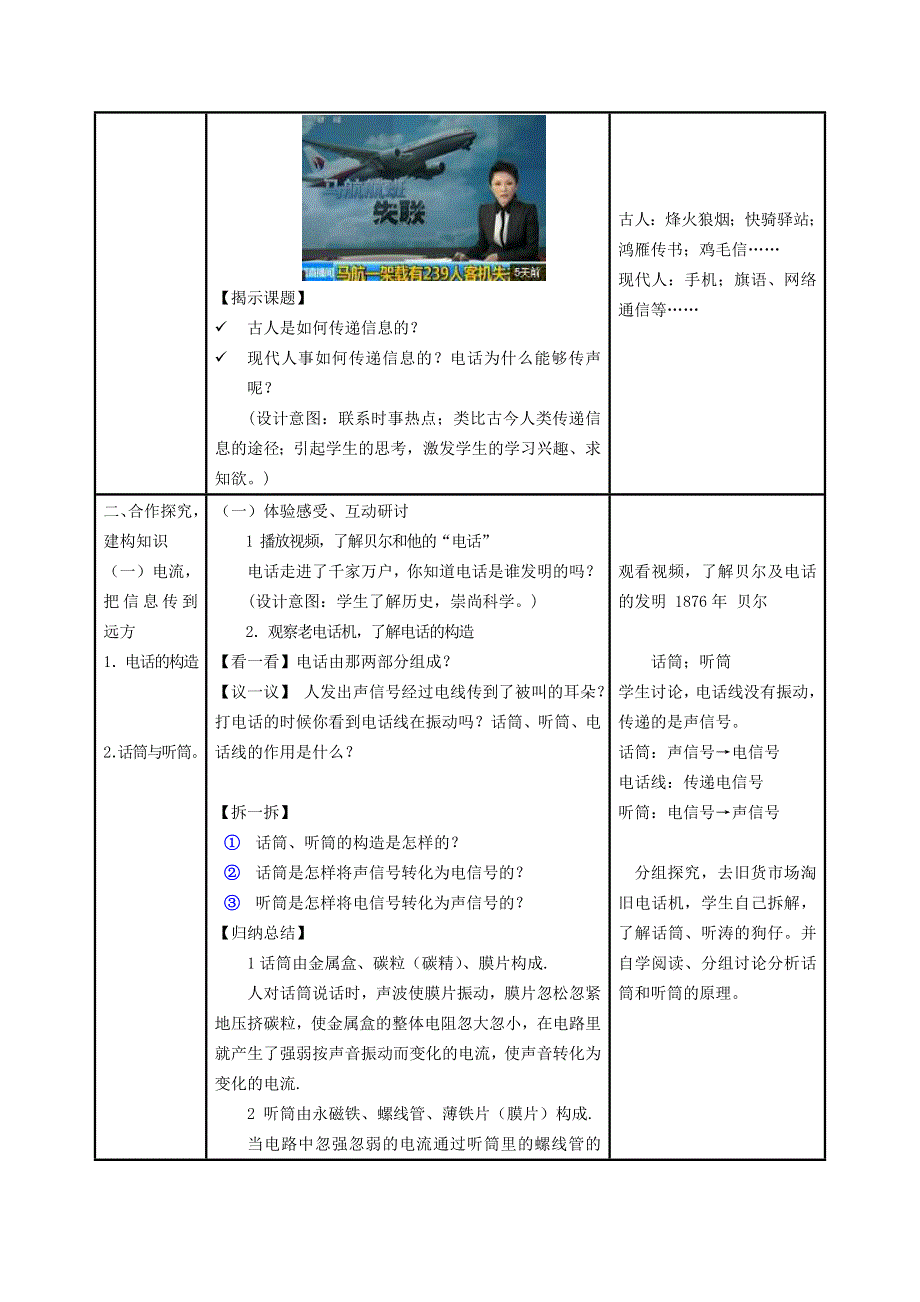 2022九年级物理全册 第二十一章 信息的传递 第1节 现代顺风耳--电话教学设计1 （新版）新人教版.doc_第2页