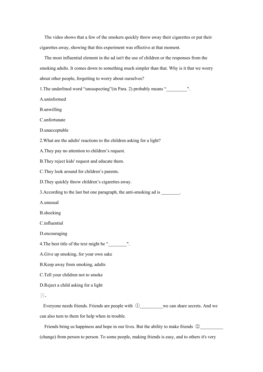 2020-2021学年人教版英语选修6同步课时作业： UNIT 3 A HEALTHY LIFE PERIOD II LEARNING ABOUT LANGUAGE WORD版含解析.doc_第2页