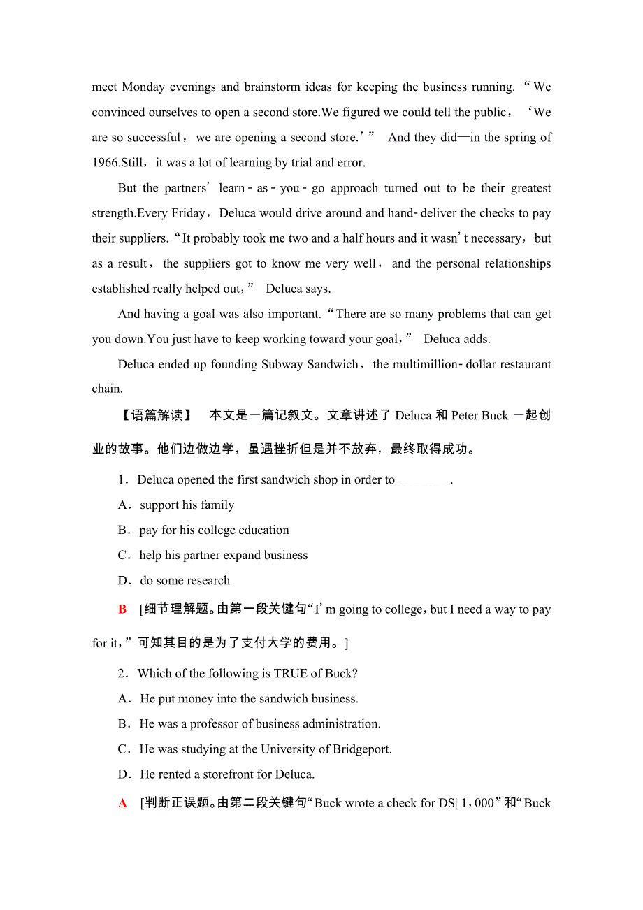 2020-2021学年人教版英语选修10课时分层作业2 UNIT 1 WORD版含解析.doc_第2页