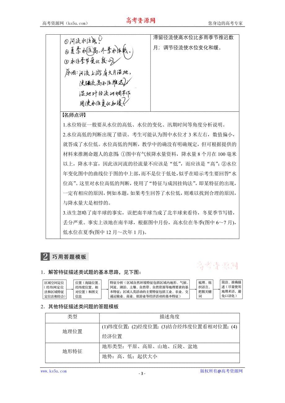 《新步步高》2017届高考地理二轮复习（浙江专用）专题复习答题规范 题型 答题规范 题型1 WORD版含答案.docx_第3页