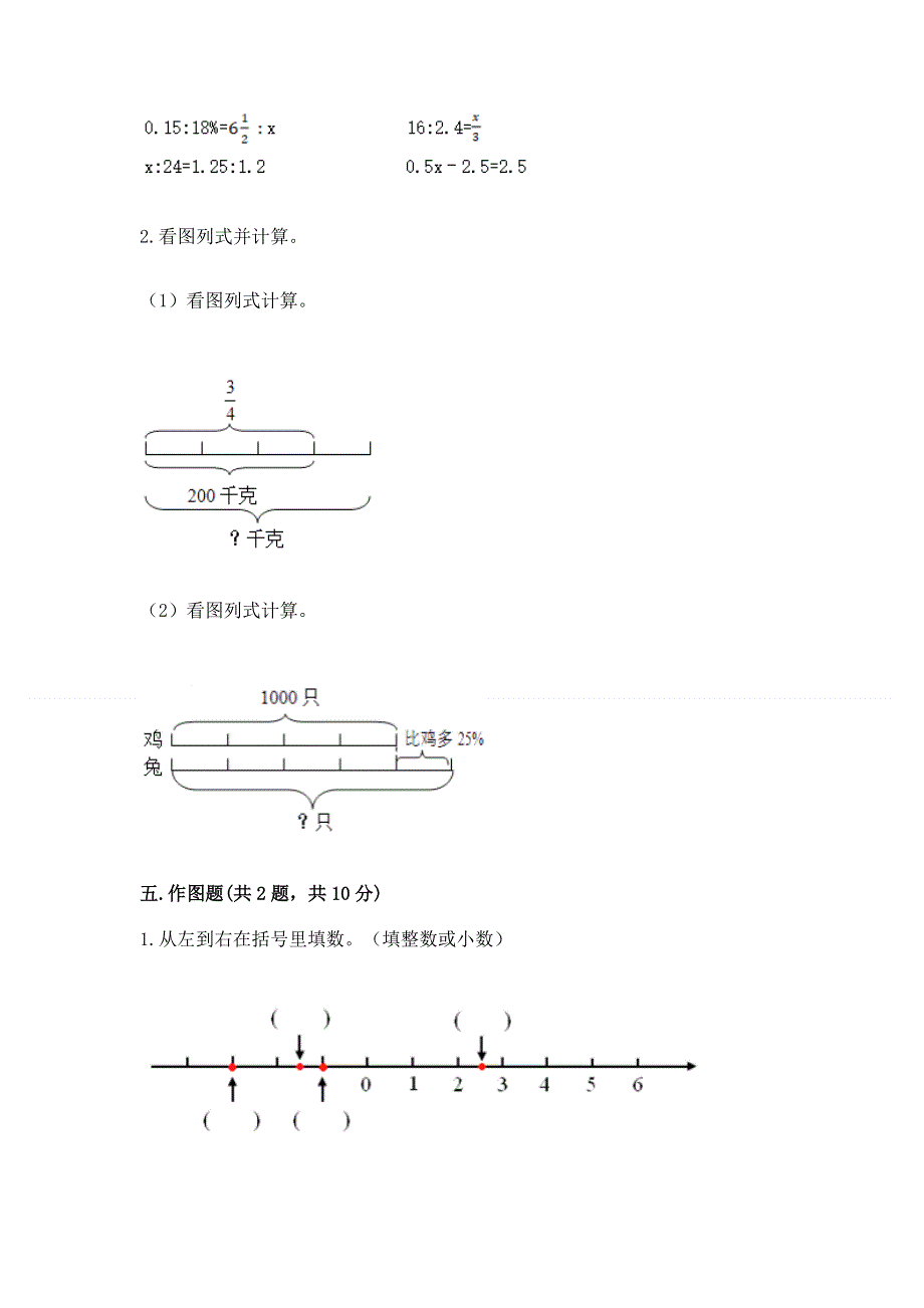 冀教版数学六年级下学期期末质量监测试题（重点班）.docx_第3页