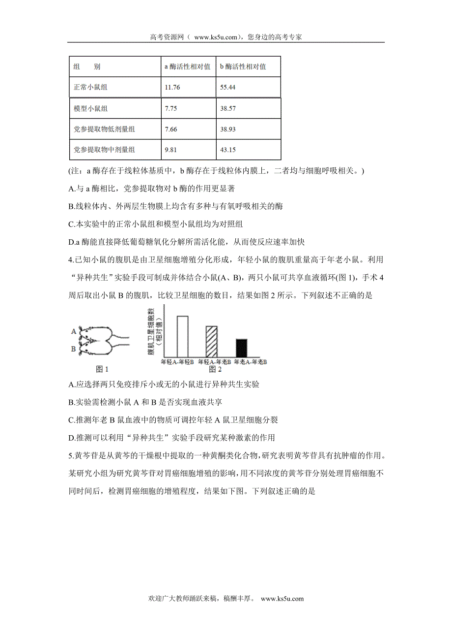 《发布》江西省抚州市临川一中、临川一中实验学校2022届高三上学期第一次月考 生物 WORD版含答案BYCHUN.doc_第2页