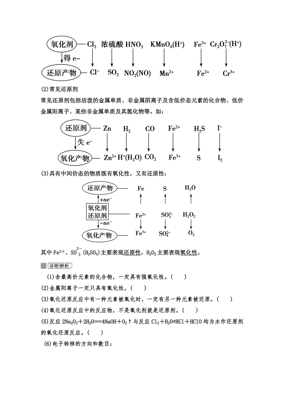 2022届新高考化学苏教版一轮学案：第4讲　氧化还原反应的基本概念 WORD版含解析.doc_第3页