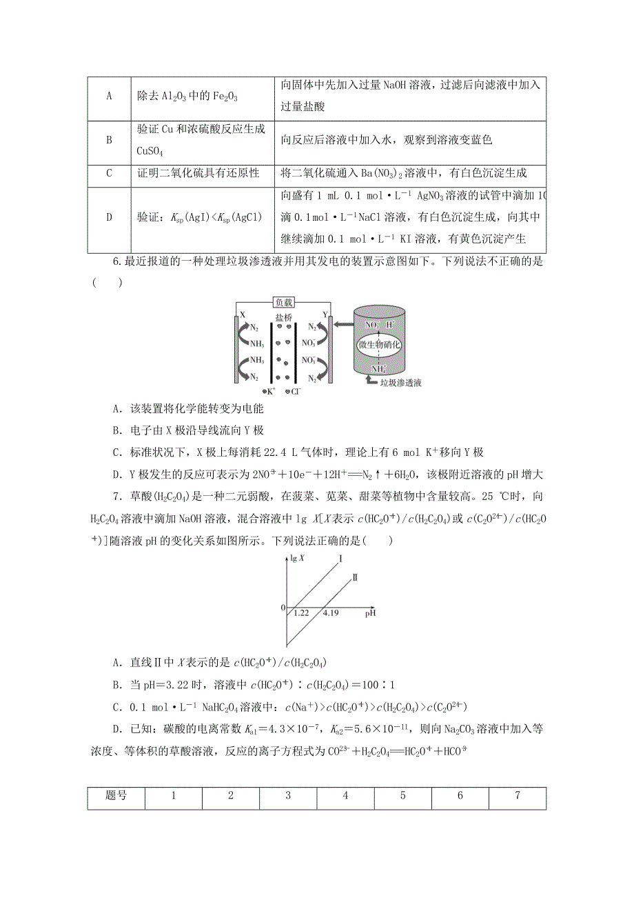 2021届高考化学二轮复习 收官提升模拟卷（五）（含解析）.doc_第2页