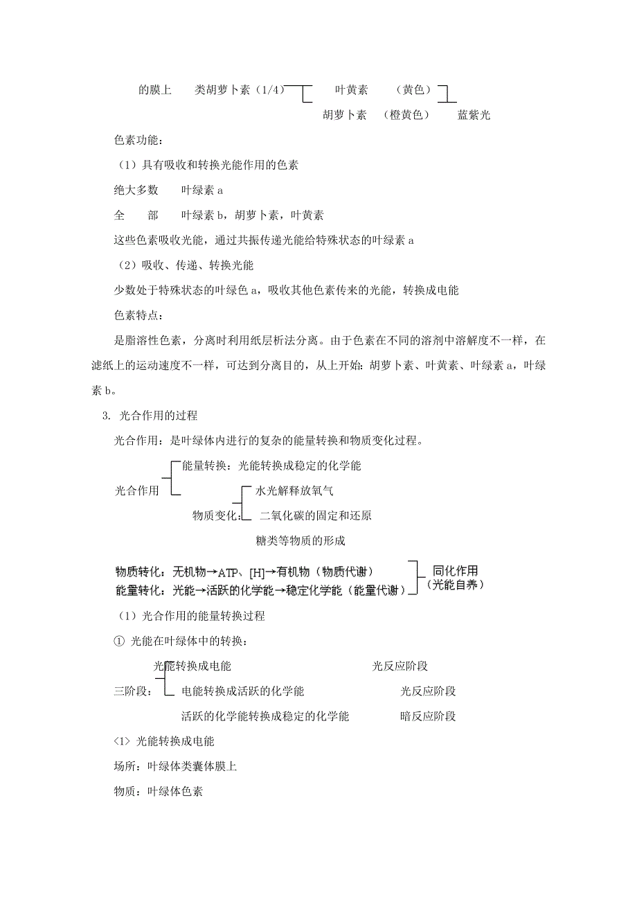 2012届高三生物专题复习学案：光合作用知识.doc_第2页