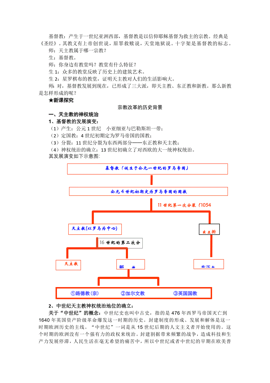 2013年高二历史教案：5.1 宗教改革的历史背景（人教版选修1）.doc_第2页