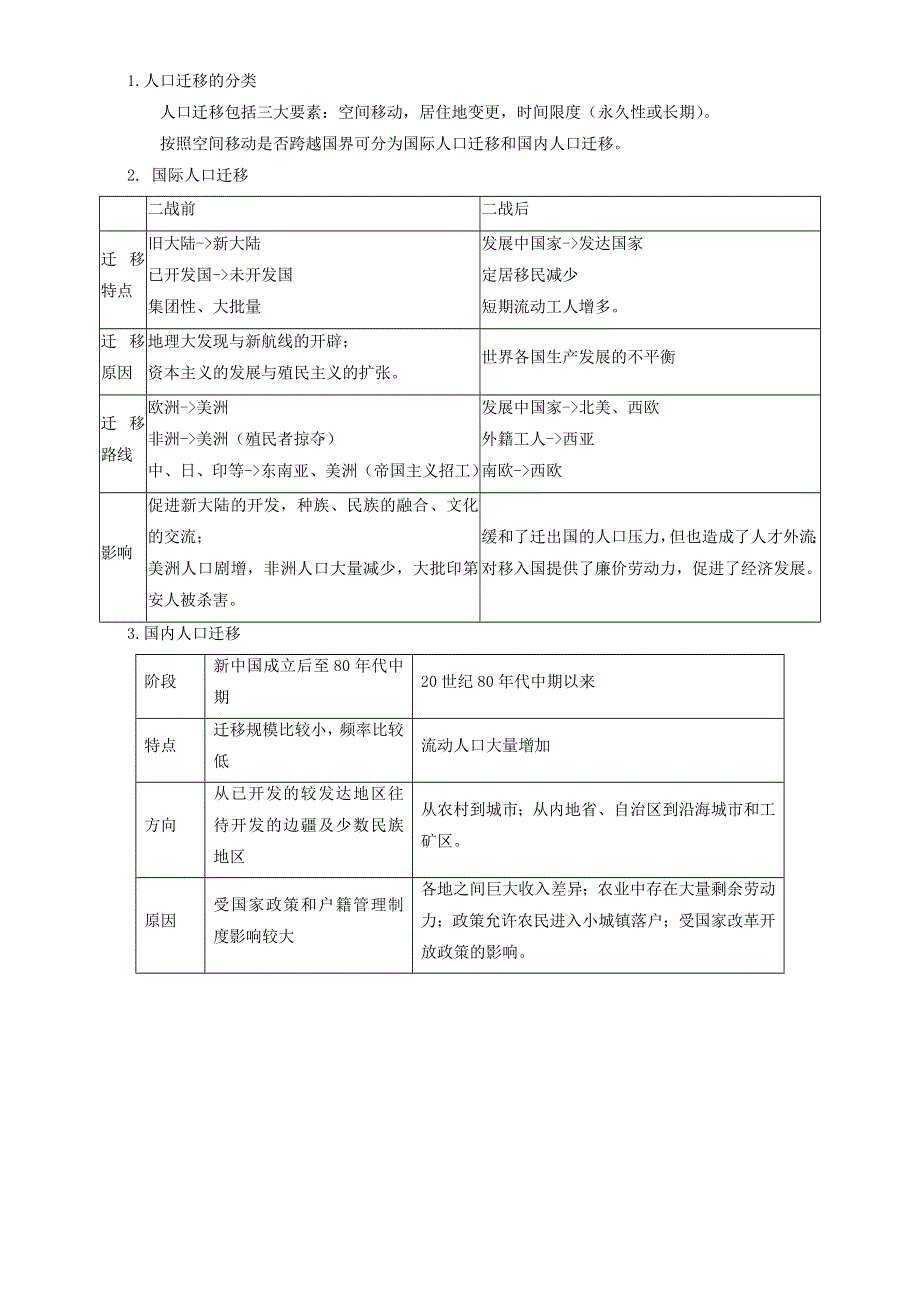 《优选整合》高中地理人教版必修2学案：第1章第2节 人口的空间变化 第1课时 WORD版含答案.doc_第2页