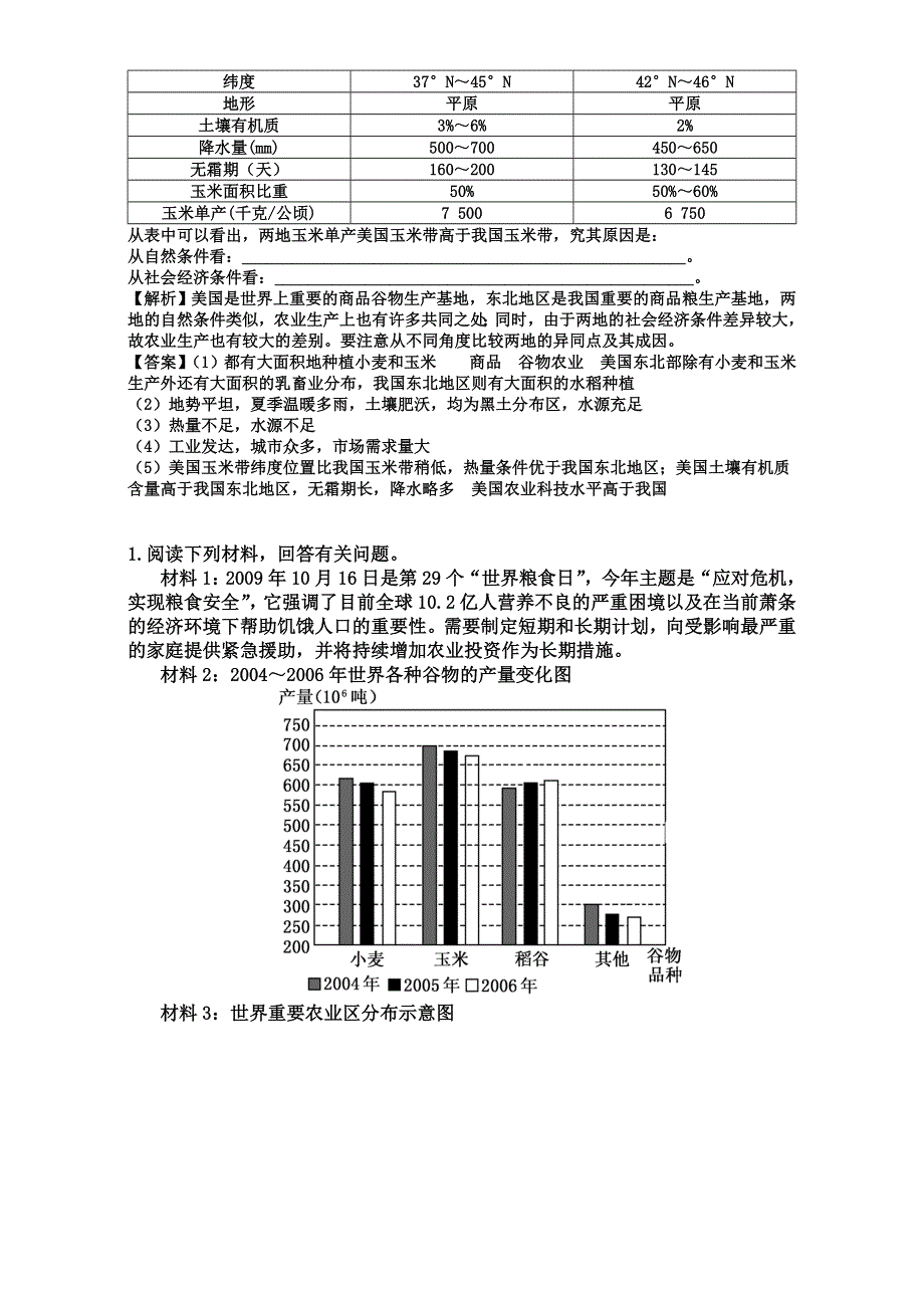 《优选整合》高中地理人教版必修2练习题 第3章第2节 以种植业为主的农业地域类型 第2课时 WORD版含答案.doc_第3页