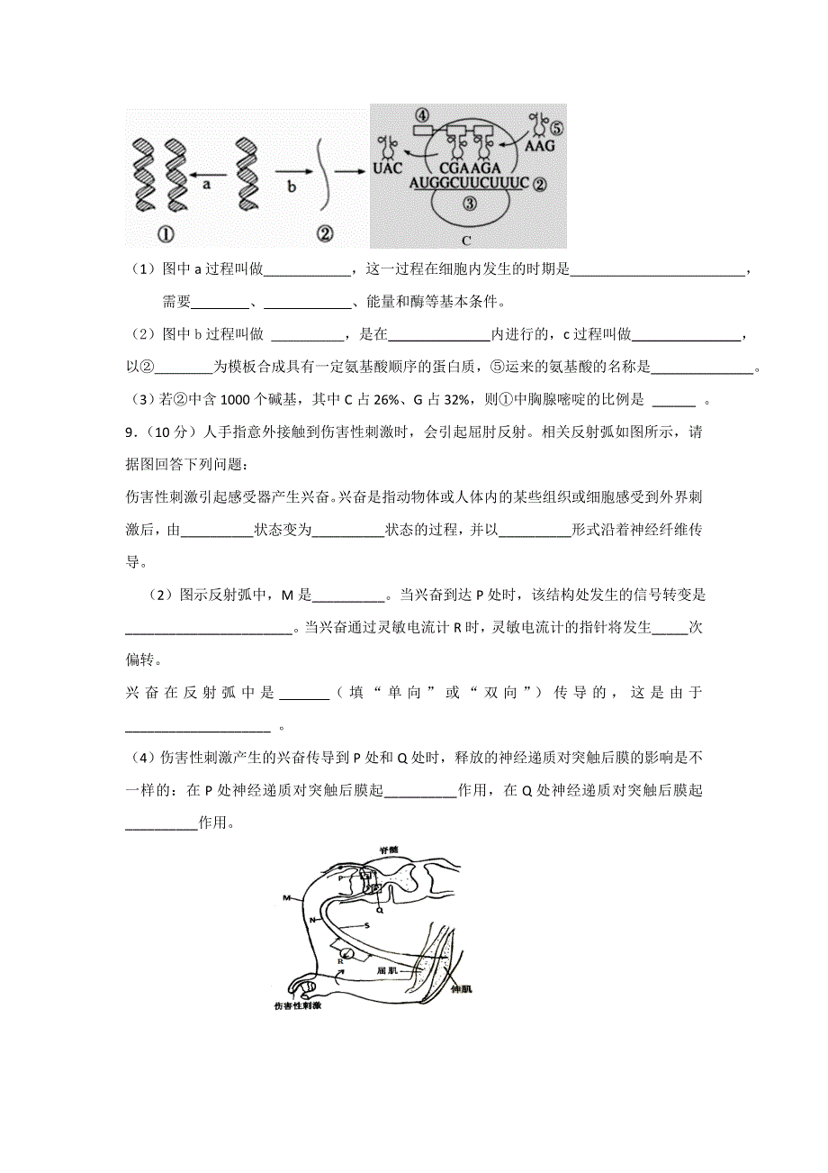 四川省棠湖中学2018-2019学年高二上学期期末考试生物试题 WORD版含答案.doc_第3页