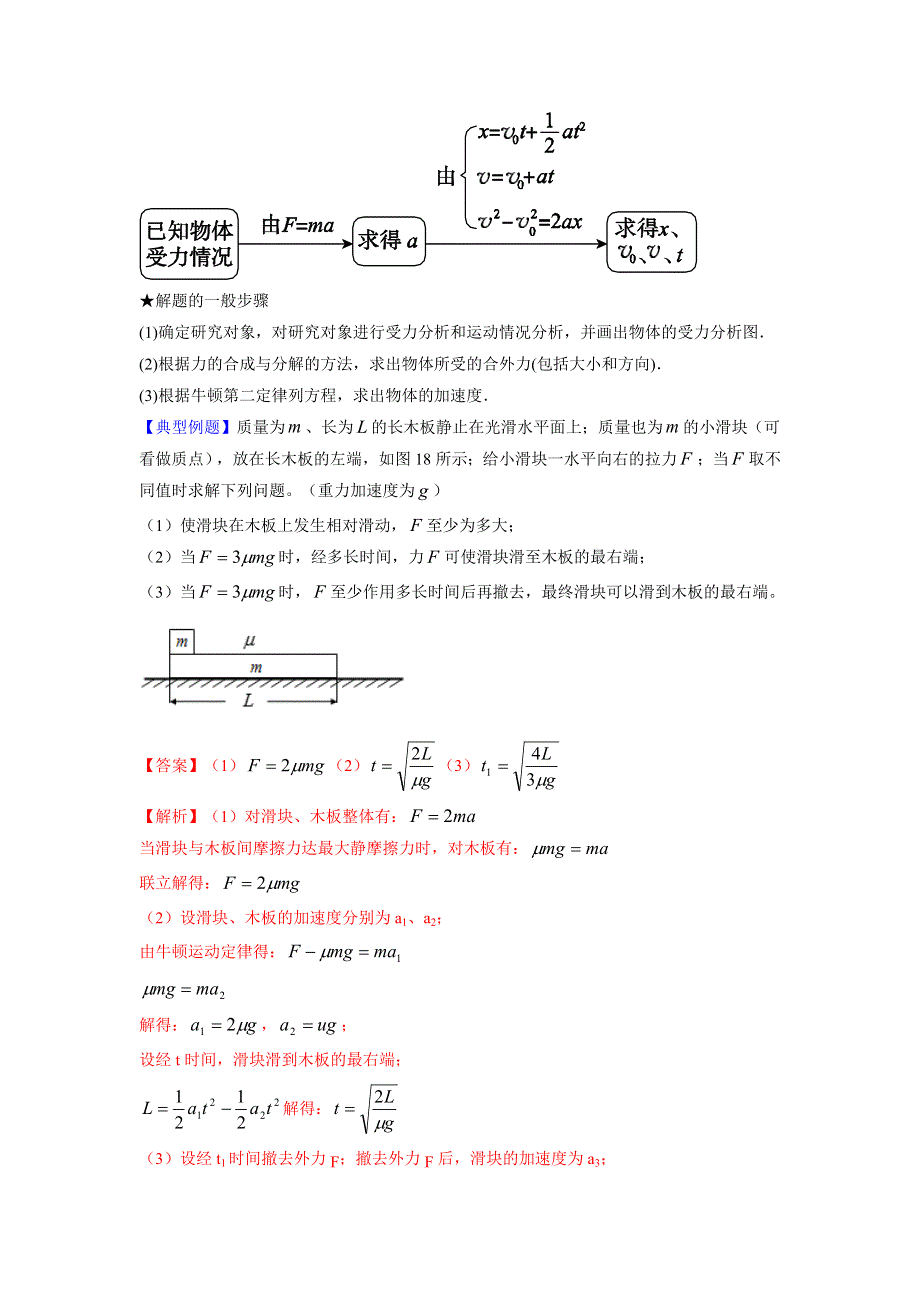 人教版高中物理必修1 第4章第6节 用牛顿定律解决问题（一）（教案） .doc_第2页