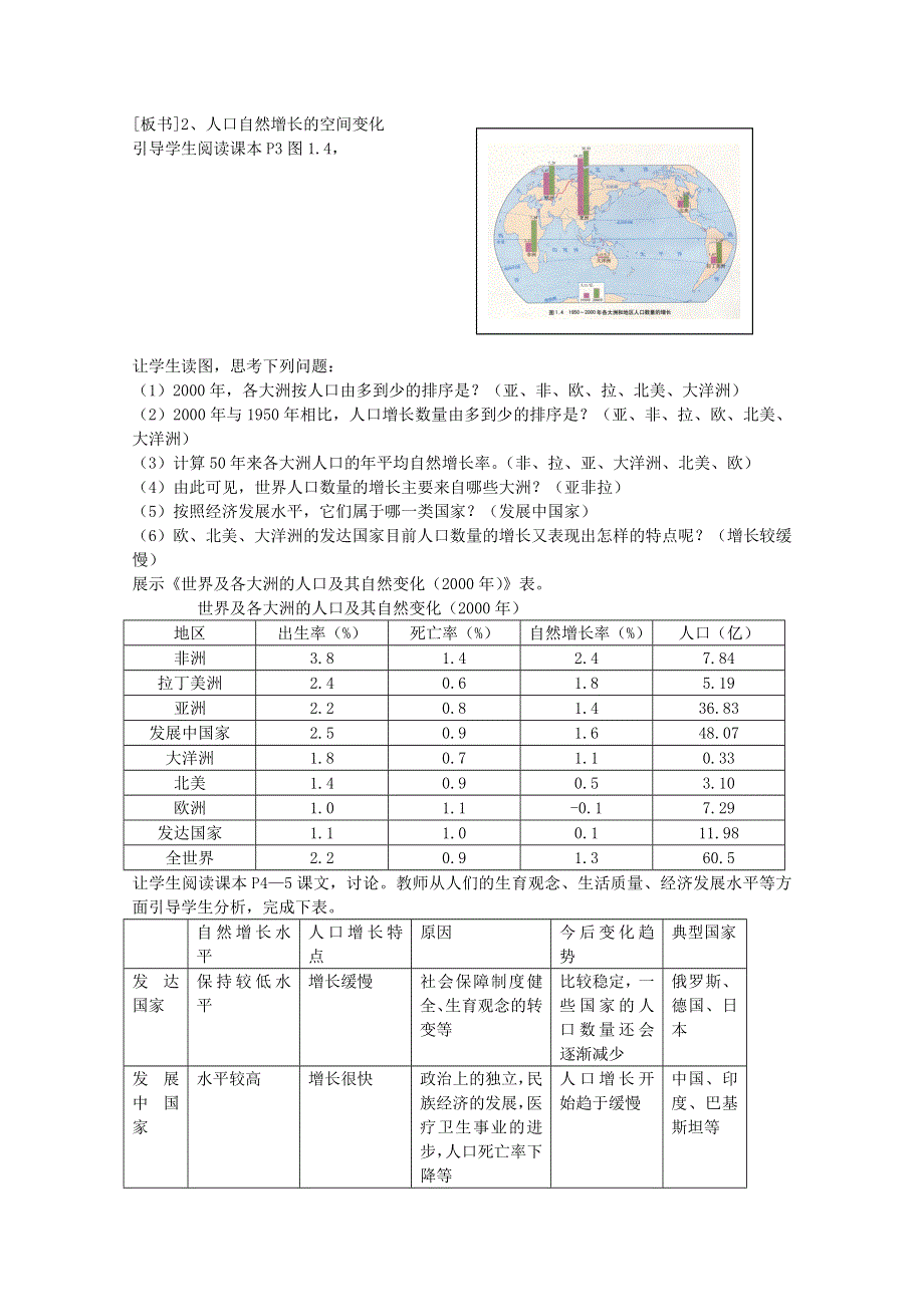 新人教版高中地理必修2人口的数量变化教案.doc_第3页