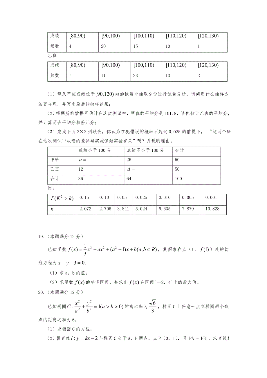 广东省中山市普通高中2017-2018学年高二数学1月月考试题 06 WORD版含答案.doc_第3页