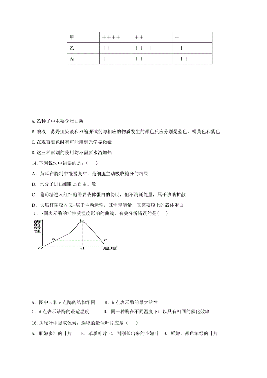 内蒙古通辽市奈曼旗实验中学2018-2019学年高一下学期期中考试生物试题 WORD版含答案.docx_第3页