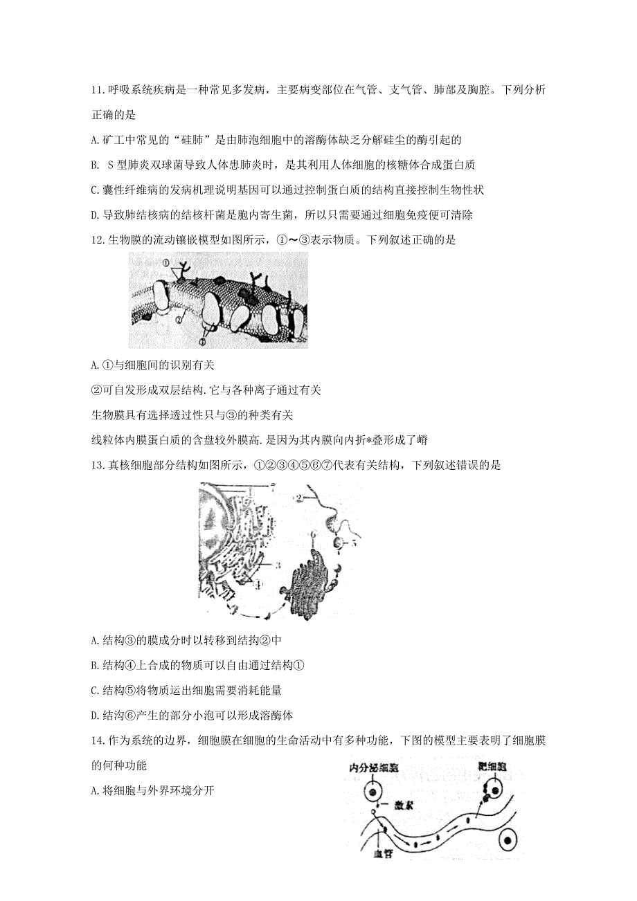 《发布》河南省南阳市第一中学2020届高三上学期开学考试生物试题 WORD版含答案BYFENG.doc_第3页