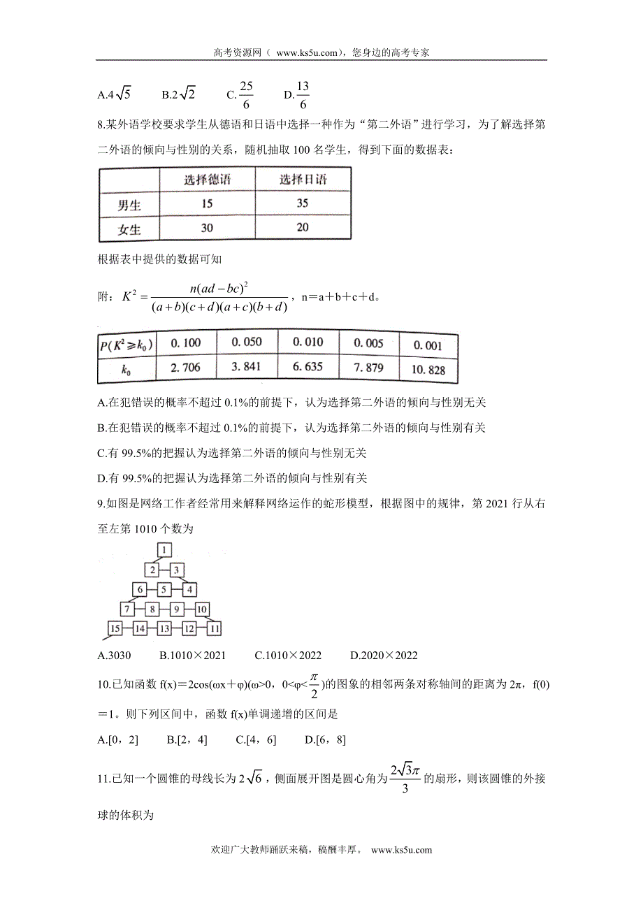 《发布》河南省大联考“顶尖计划”2022届高三上学期第一次考试 数学（文） WORD版含答案BYCHUN.doc_第2页