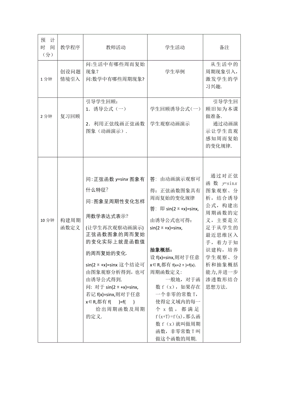 2020-2021学年数学人教A版必修4教学教案：1-4-2 正弦函数、余弦函数的性质 （2） WORD版含答案.doc_第2页