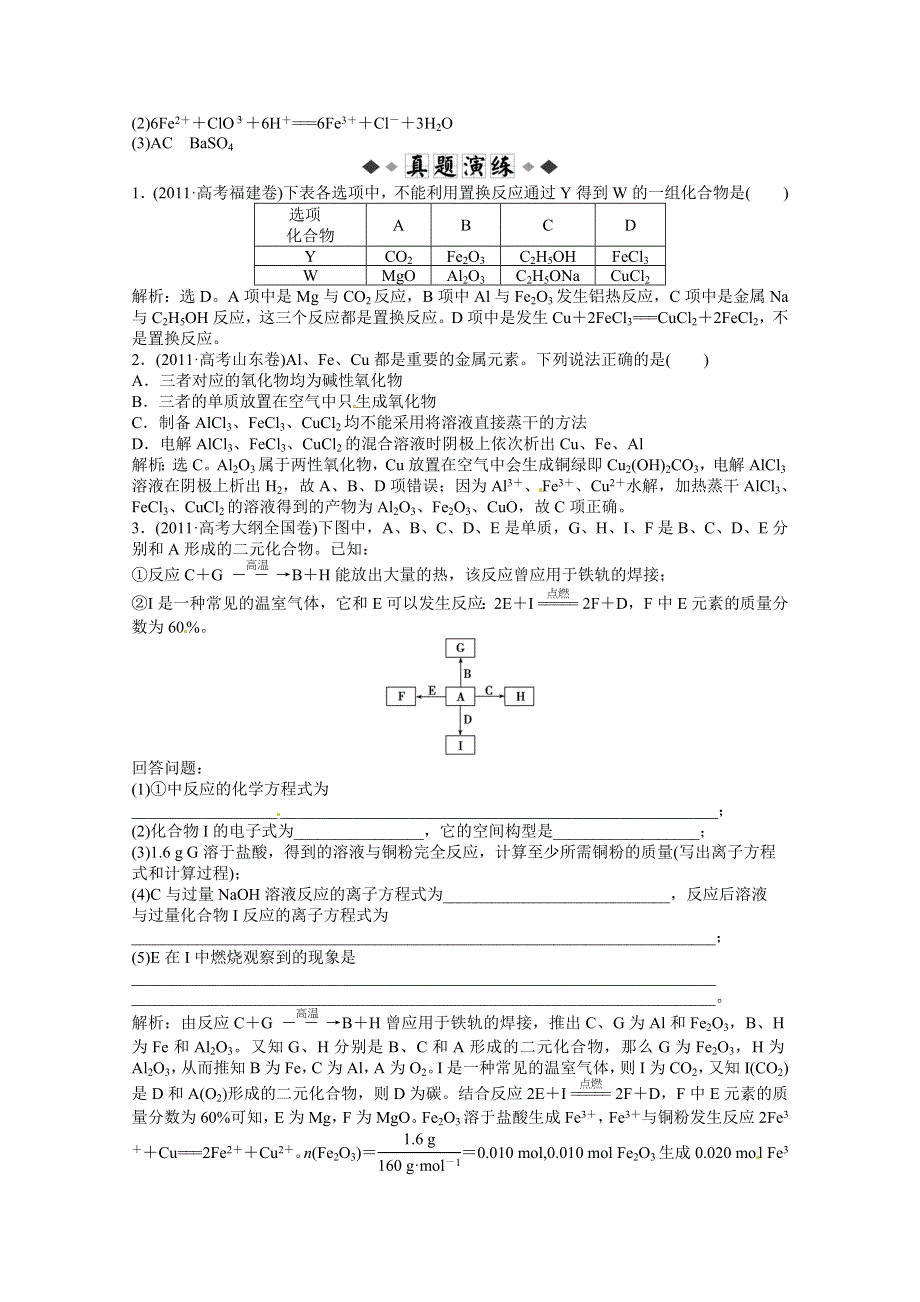 2013年高考化学总复习（苏教版）：专题3第二单元 铁、铜的获取及应用 随堂检测（含解析） WORD版含答案.doc_第2页