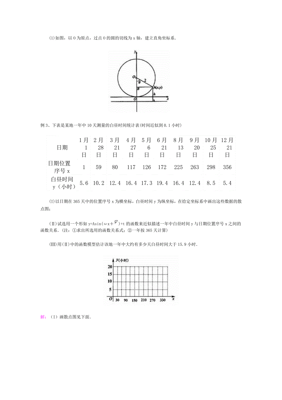 2020-2021学年数学人教A版必修4教学教案：1-6 三角函数模型的简单应用 （2） WORD版含答案.doc_第2页