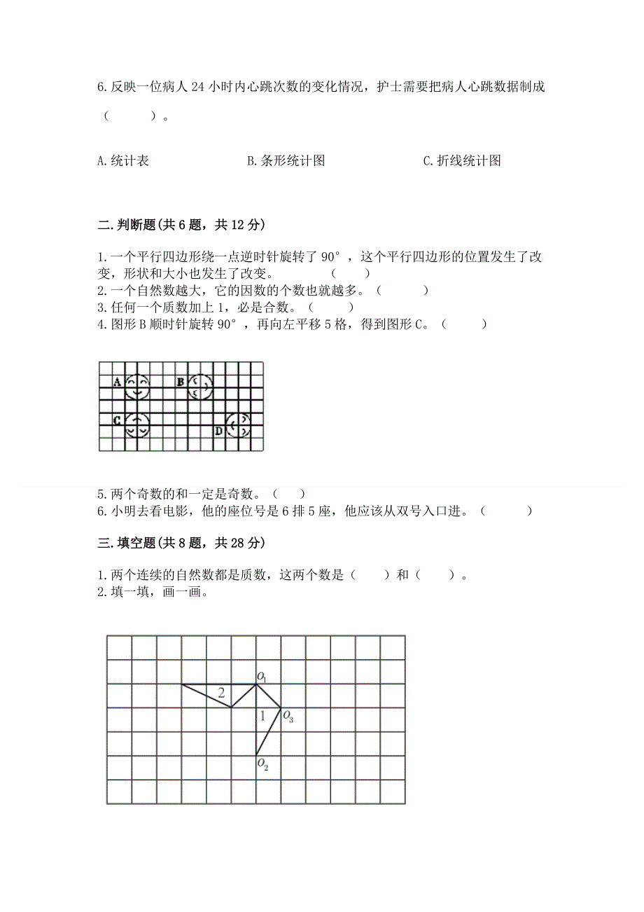 人教版五年级下册数学期末测试卷附答案【突破训练】.docx_第2页