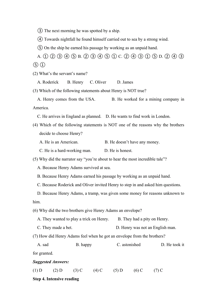 人教版高中英语必修三 UNIT3READING 教案 .doc_第3页