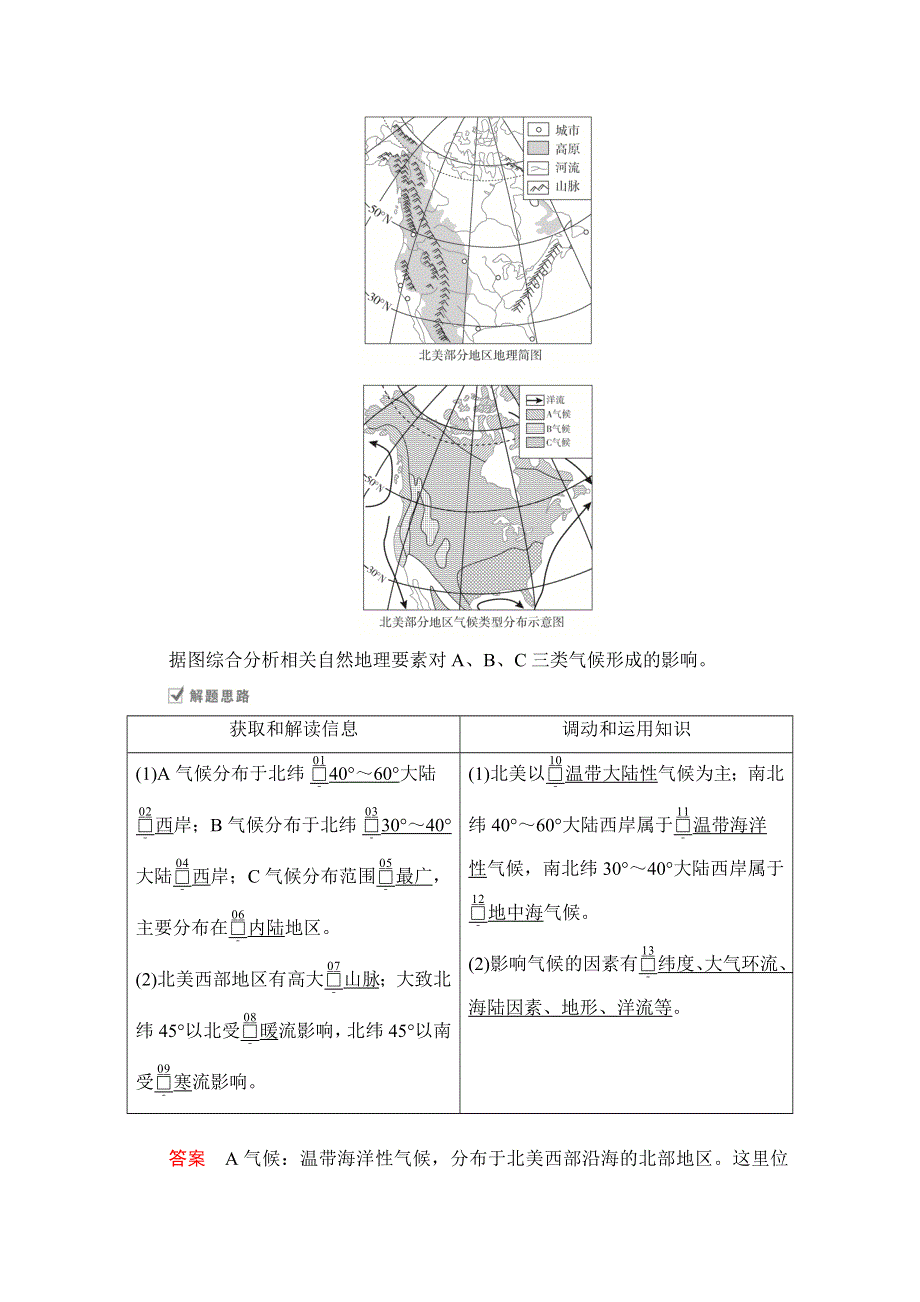 2021届高考地理一轮创新教学案：第五讲 第17课时 影响气候的因素 WORD版含解析.doc_第2页