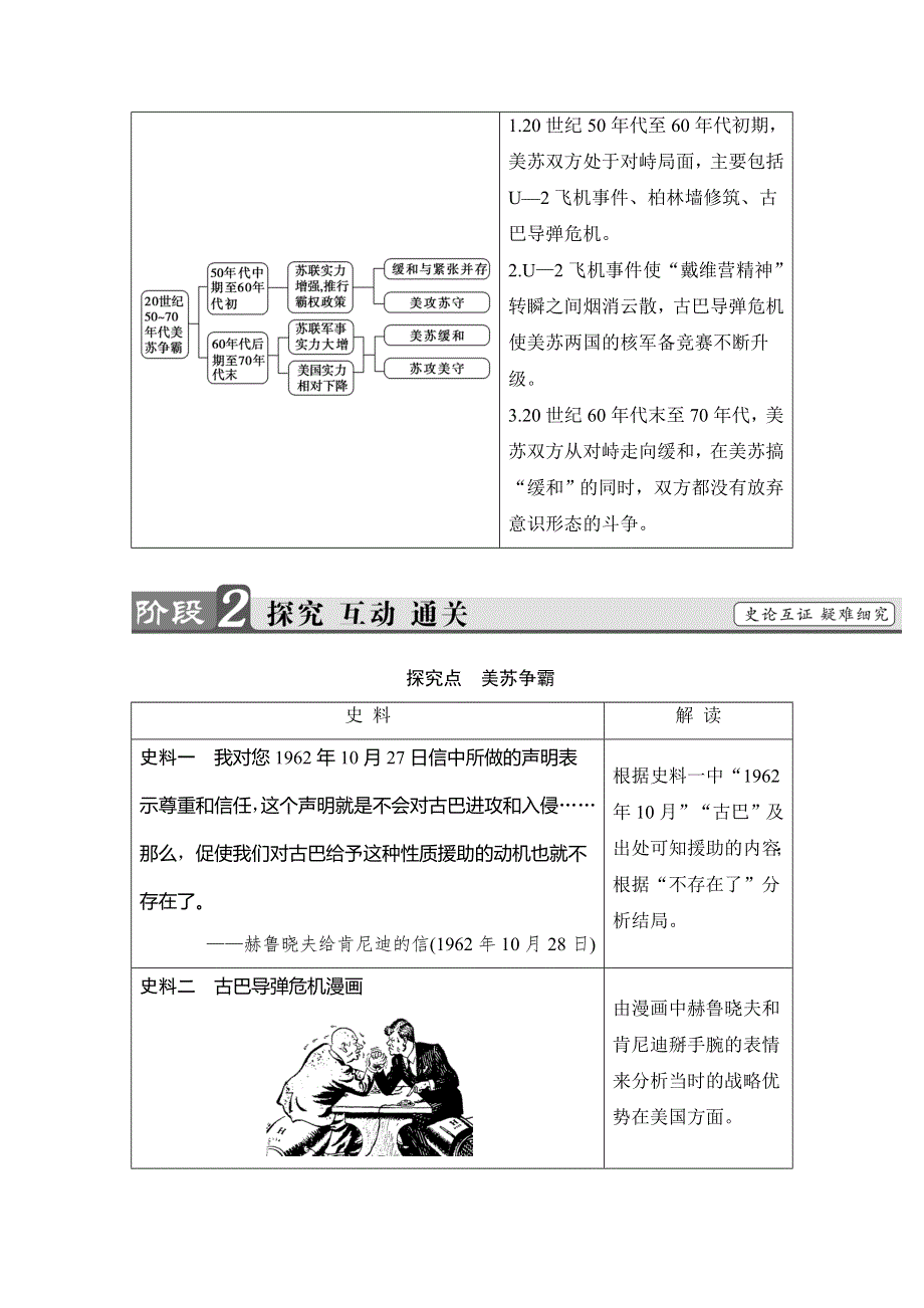 2016-2017学年高二历史选修三学案：（人教版）第4单元 雅尔塔体系下的冷战与和平 第3课 WORD版含答案.doc_第3页