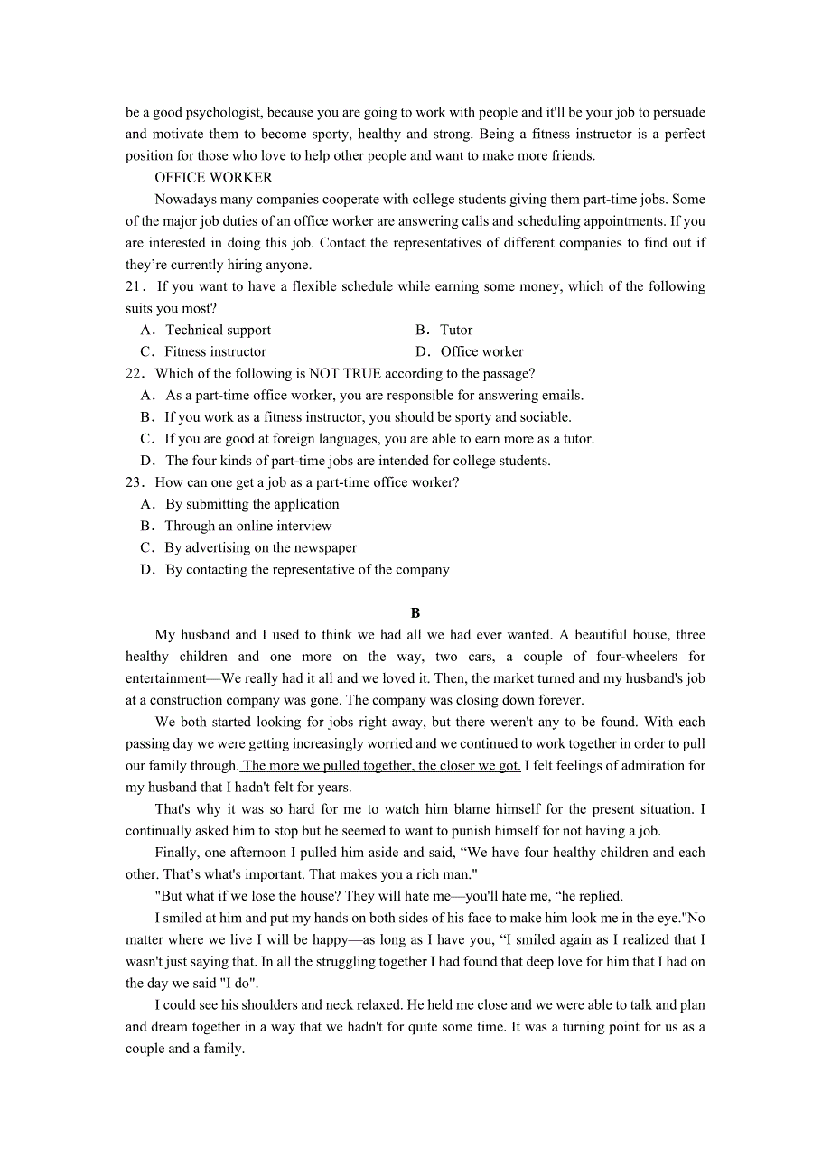 四川省江油中学2020-2021学年高一下学期期中考试英语试题 WORD版含答案.doc_第3页