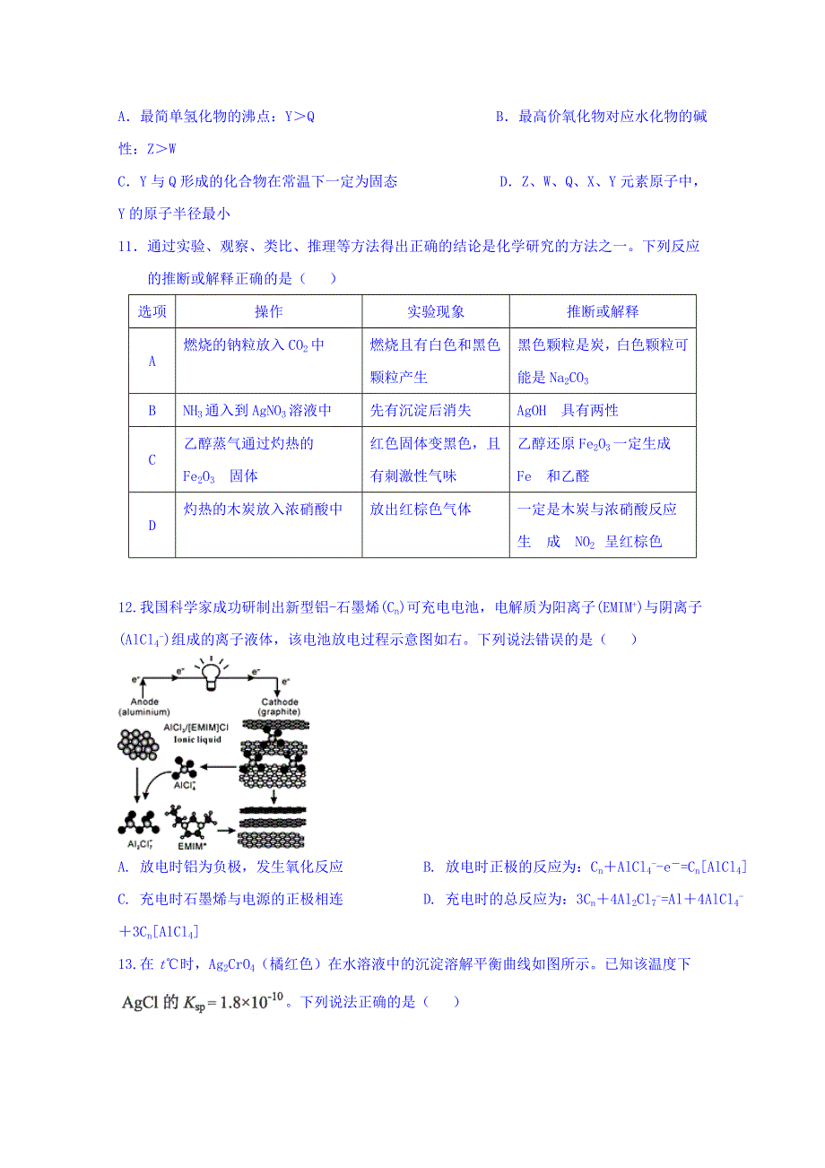 四川省棠湖中学2019届高三高考适应性考试化学试题 WORD版含答案.doc_第2页