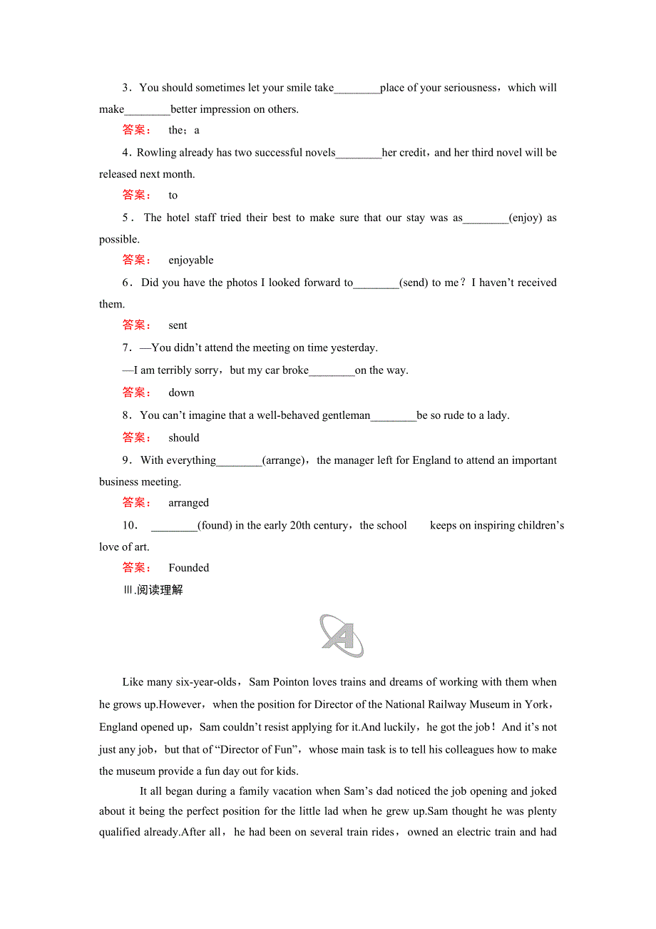 2016-2017学年高中（人教版）英语必修5课时作业5 WORD版含解析.doc_第2页