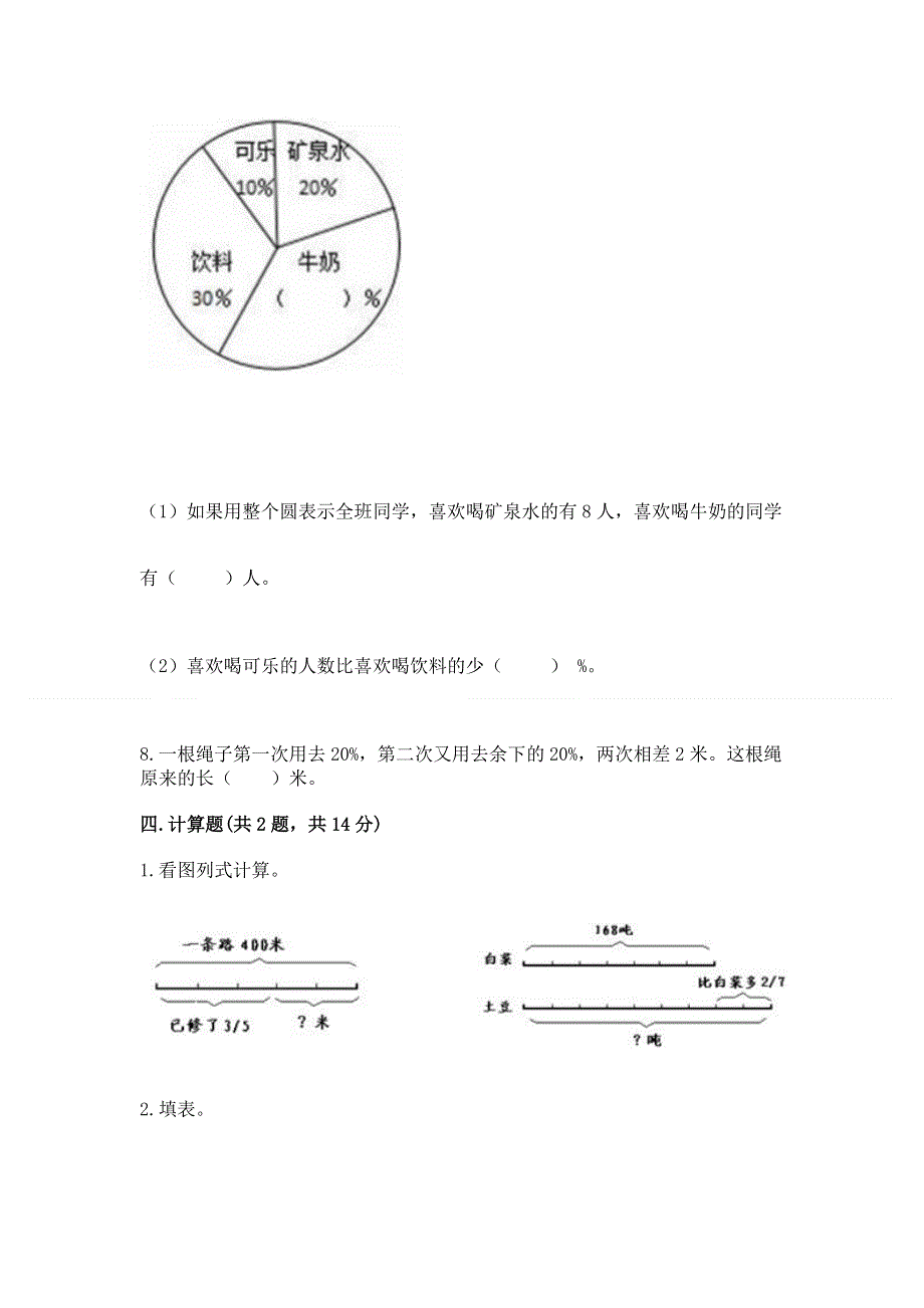 人教版六年级上册数学期末测试卷及完整答案（各地真题）.docx_第3页