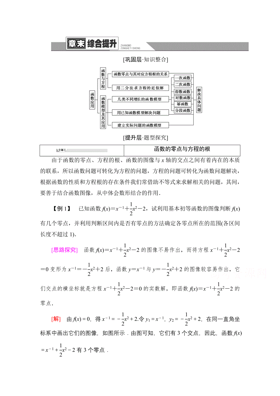 2020-2021学年数学北师大版必修1教师用书：第4章 章末综合提升 WORD版含解析.doc_第1页