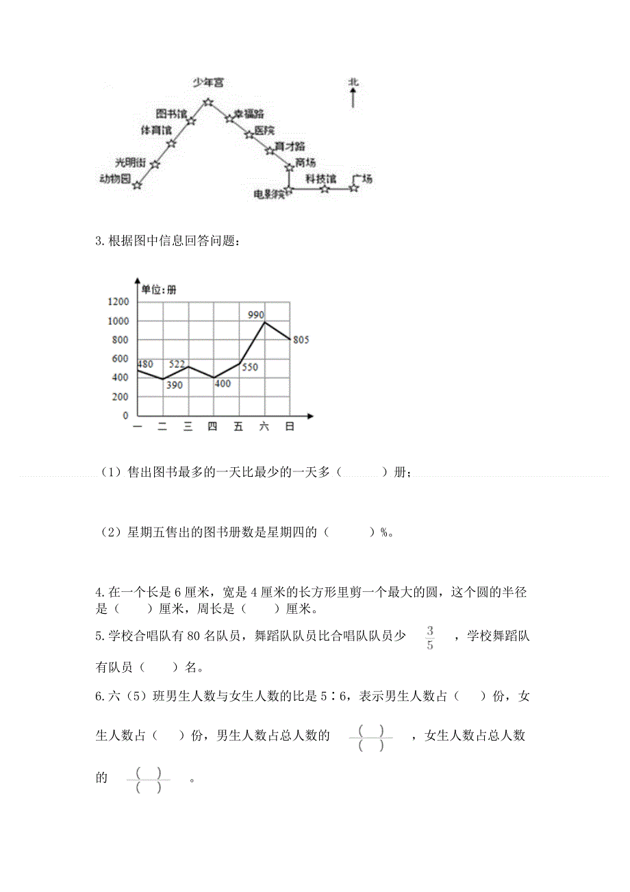 人教版六年级上册数学期末测试卷及答案（网校专用）.docx_第3页