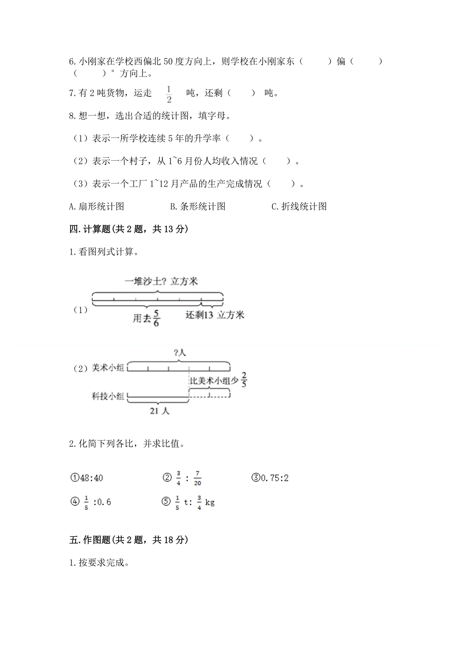 人教版六年级上册数学期末测试卷含完整答案【各地真题】.docx_第3页