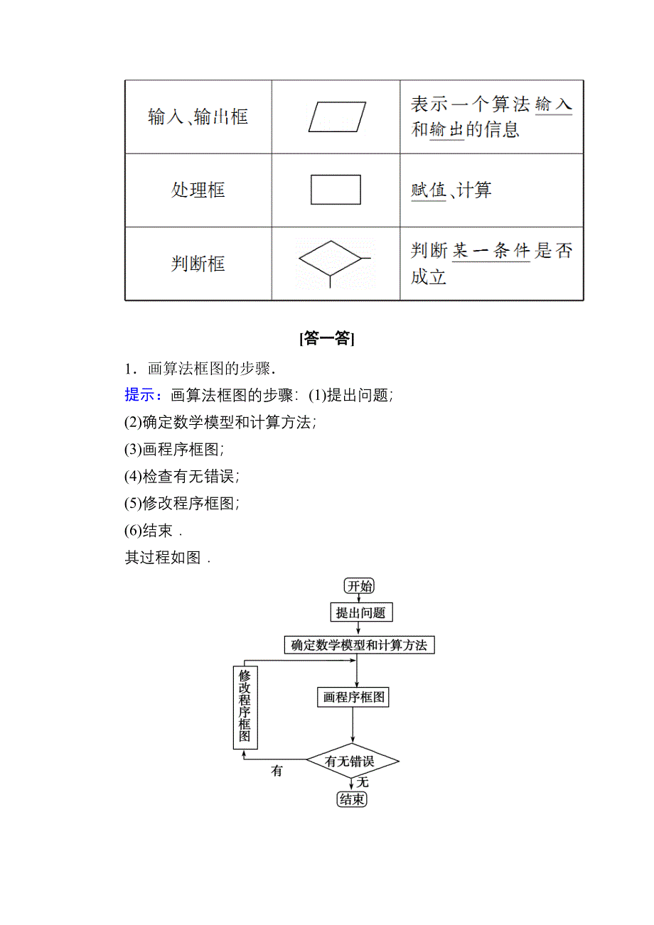 2020-2021学年数学北师大版必修3学案：2-2-1　顺序结构与选择结构 WORD版含解析.doc_第2页