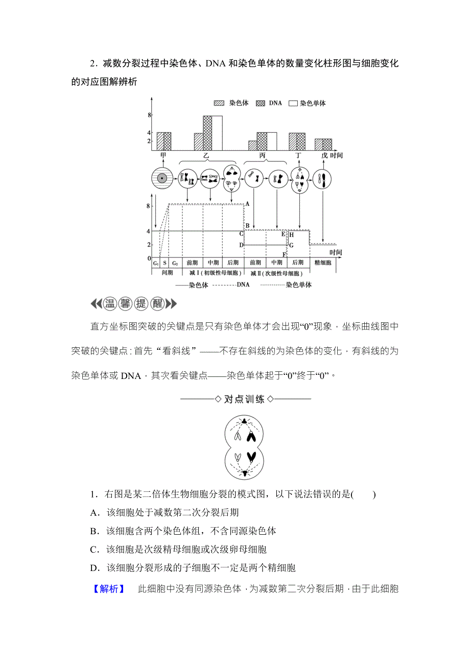 2016-2017学年（中图版）高中生物必修二检测：第1单元 微专题突破 WORD版含解析.doc_第2页