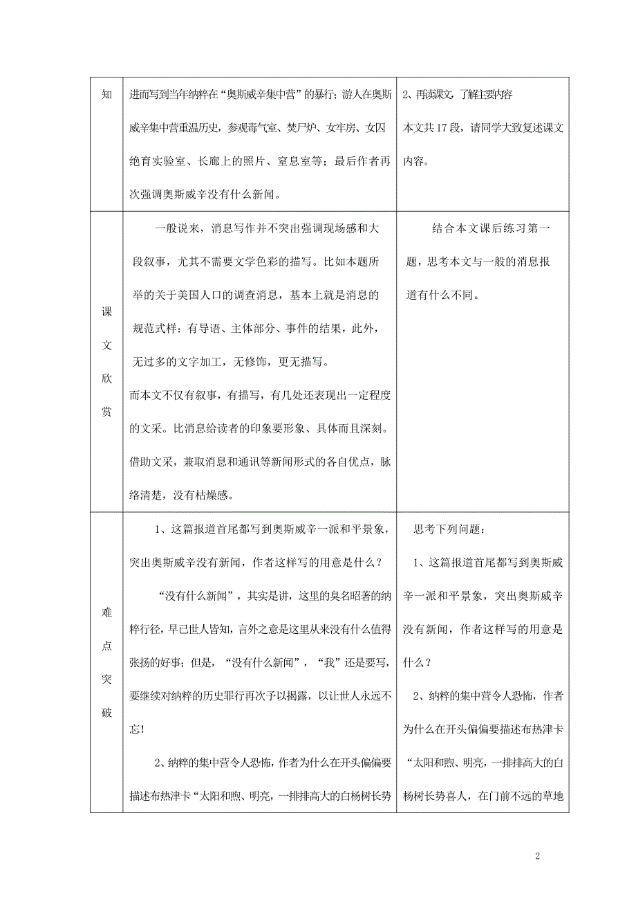 人教版高中语文必修一《短新闻两篇》教案教学设计优秀公开课 (32).pdf_第2页