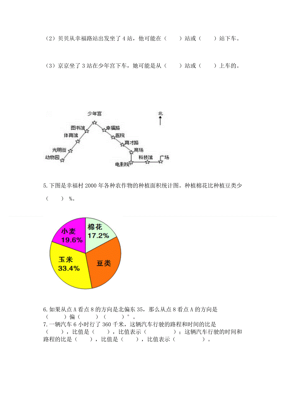 人教版六年级上册数学期末测试卷附完整答案【全国通用】.docx_第3页