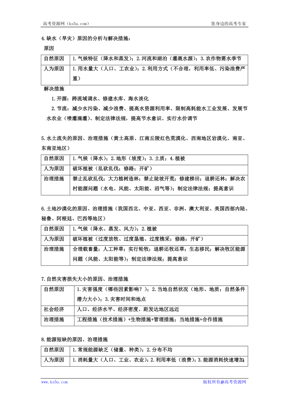 2013年高考地理考前冲刺大题精做 专题05 对策措施类综合题（学生版） WORD版无答案.doc_第3页